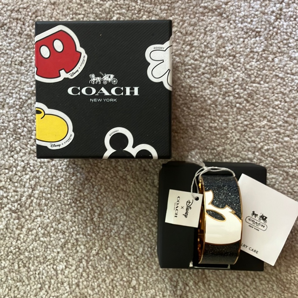 COACH DISNEY Authentic MICkEY bangle bracelet.New in Box, NWT